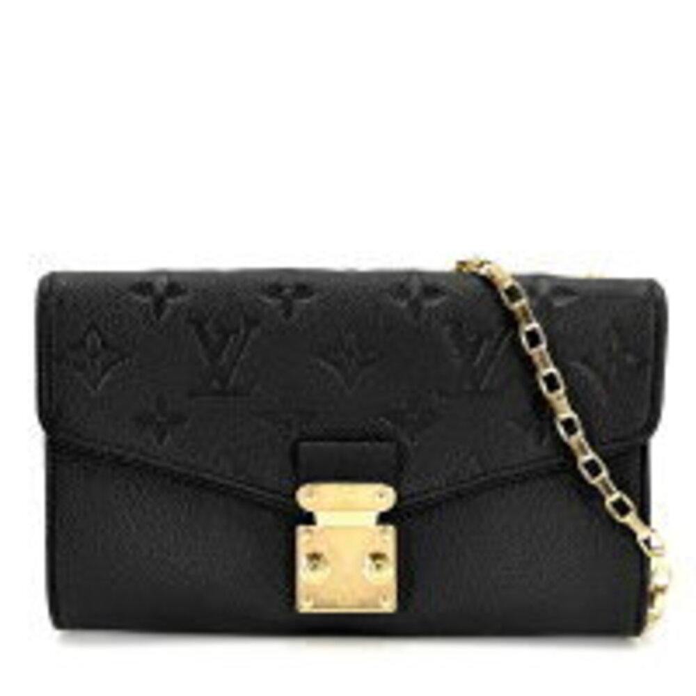 Louis Vuitton Empreinte Saint Germain Shoulder Bag Chain Crossbody Noir Black